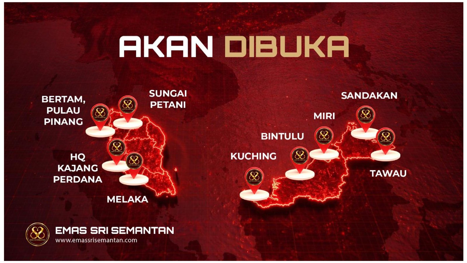 Peta cawangan Sri Semantan
